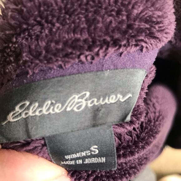 Eddie Bauer Fleece Full Zip Purple Jacket with Pockets Women's Size Small - Picture 5 of 6